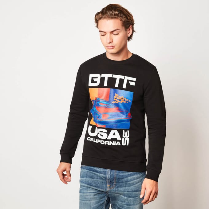 Back to the Future USA35 Unisex Sweatshirt - Zwart - M
