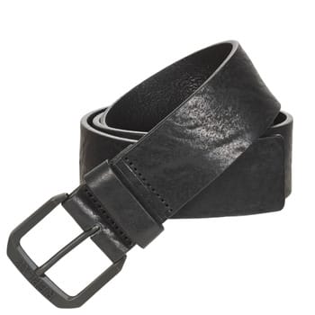 REPLAY Leren Riem Vintage Leather Belt W100 Black Zwart