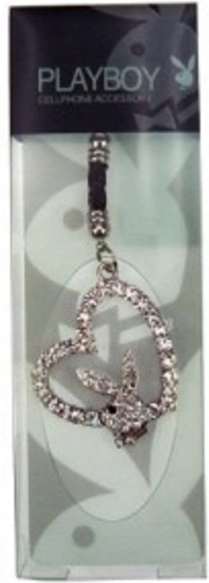 Playboy Bunny - hanger bunny in hartvorm - Swarovski