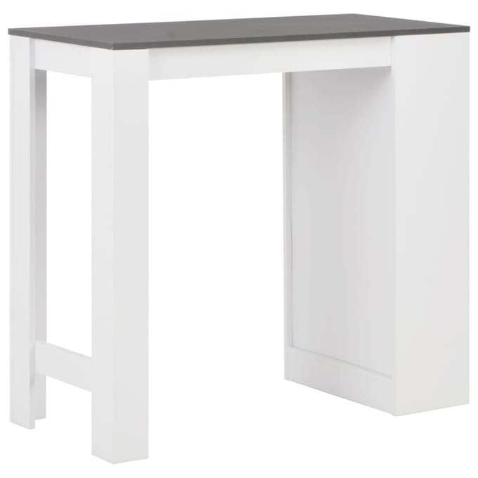 vidaXL - Bartafel - met - schap - 110x50x103 - cm - wit