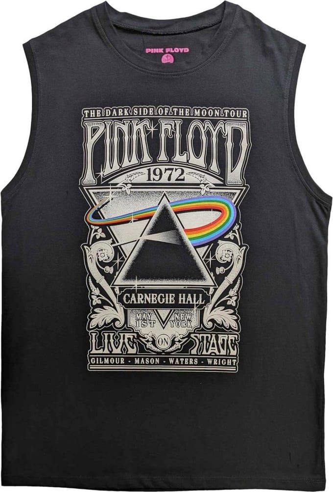 Pink Floyd - Carnegie Hall Poster Tanktop - M - Zwart