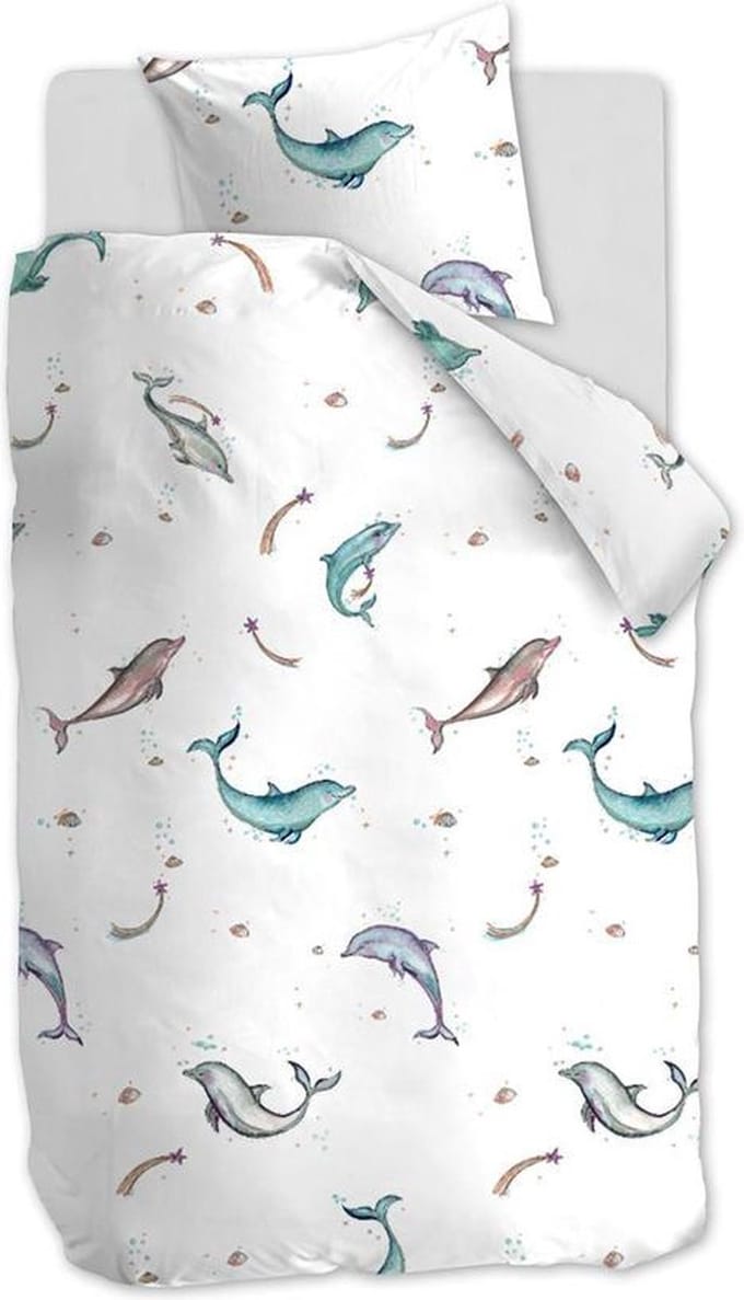 Beddinghouse Kids Magical Dolphins dekbedovertrek - Eenpersoons - 140x200/220 - Multi