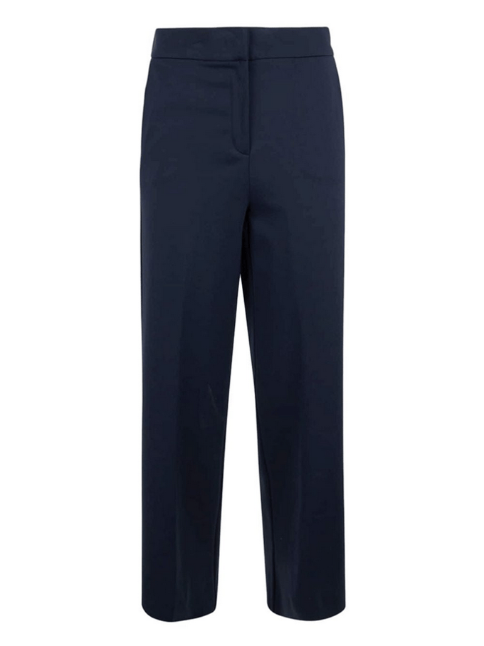 broek bijgesneden vrouw blauw