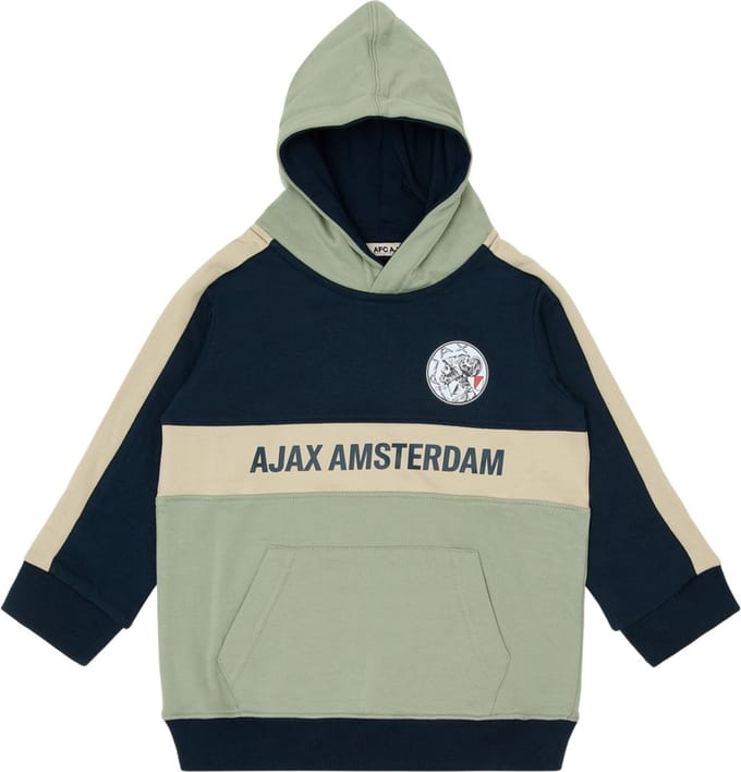 Ajax-hooded sweater groen blauw peuter
