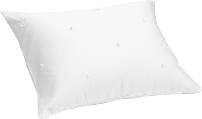 Yumeko kussensloop katoensatijn wit moon 60x70 - Bio, eco & fairtrade - 1 stuk