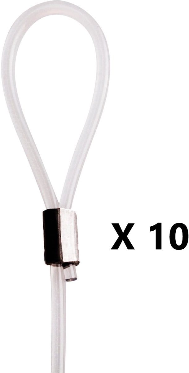 STAS perlon koord met lus (set van 10 stuks) - 150cm