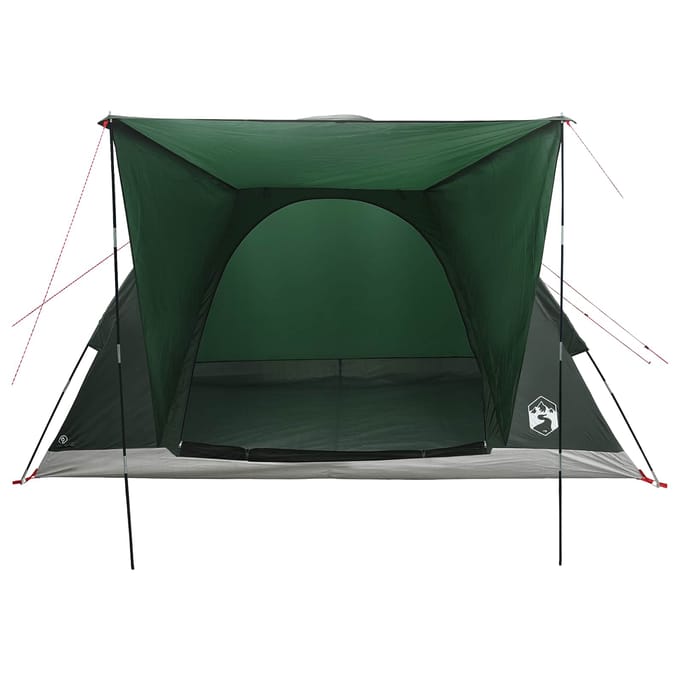 vidaXL - Kamperen - tent - 4-persoons - Leger - Groen - Polyester - en - Staal