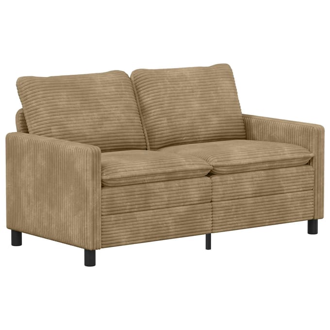 vidaXL - Bank - Taupe - 156 - x - 81 - x - 87,5 - cm - Polyester