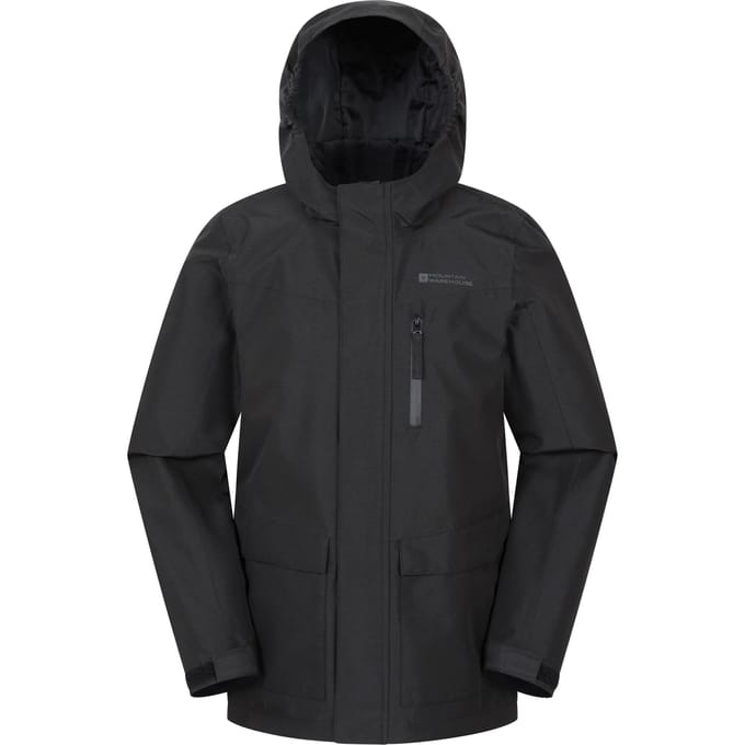 Mountain Warehouse Kids Noah Waterdichte Jas (Zwart)
