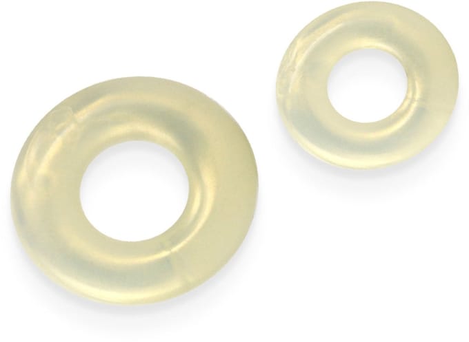 NS Novelties Fantasia dubbel Stack Amber Penisring - Transparant