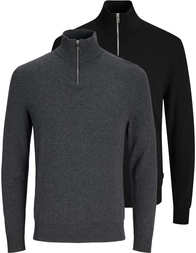 Jack & Jones Heren troyer 2 pack Emil Knit