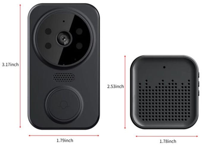 Mini Doorbell - Smart Visiual Doorbell - Camera - Voordeurbel - Bel - Deurbel