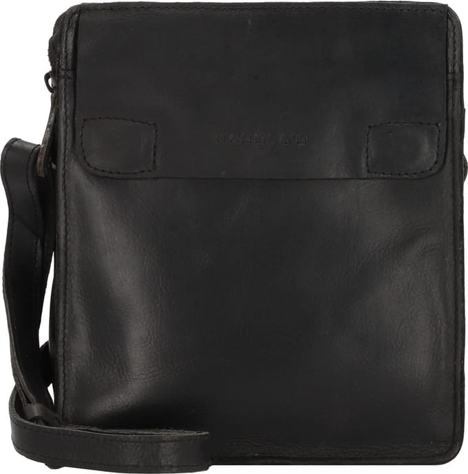 HAROLD'S Leren Schoudertas Aberdeen Crossbag Black Zwart
