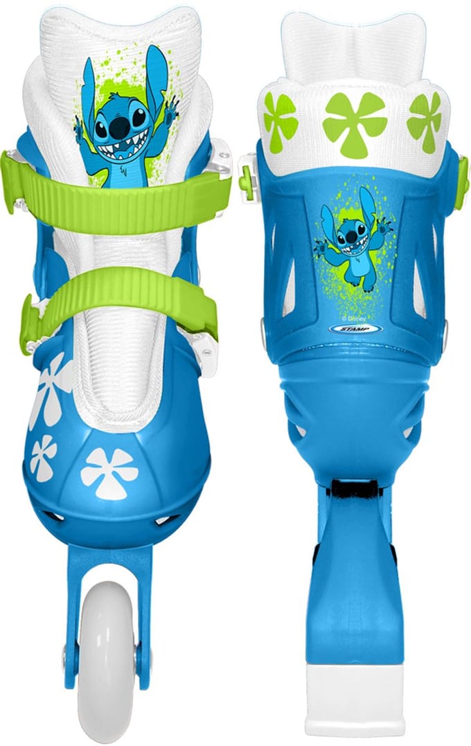 Disney Stitch Inline Skates Hardboot Wit/blauw Maat 30-33
