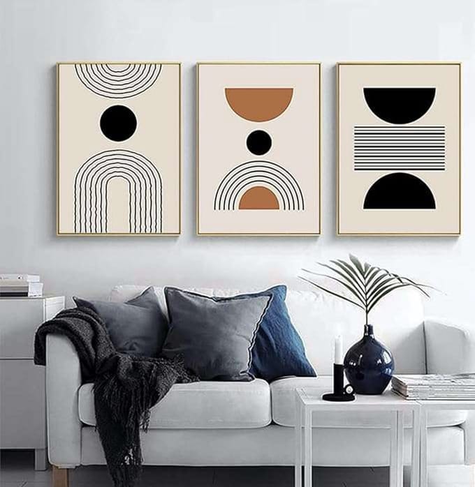 CE Boho Stijl - Geometrische Posterset - 50x70cm - Drie stuks