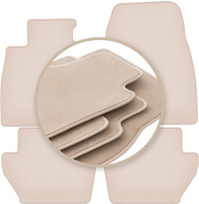 PREMIUM beige vloermatten voor: Ford Puma II crossover 2019-