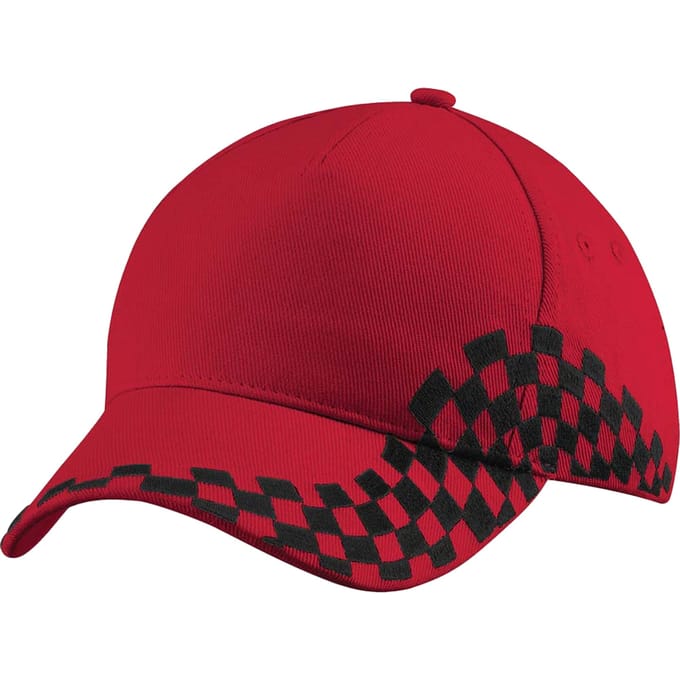 Beechfield Grand Prix Baseball Cap (Klassiek rood)