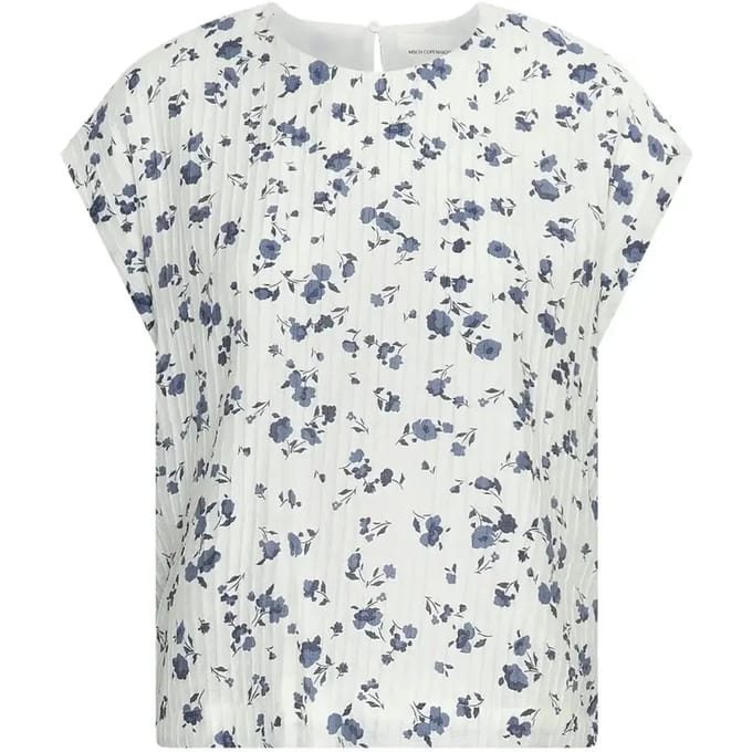 Regular fit blousetop met structuurmotief, model 'Falisha'