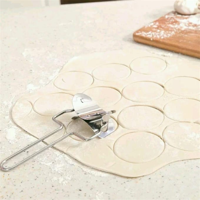 Roestvrij Staal Dumpling Wrapper Vorm Deegtaart Ravioli Maker Banketbakkerij Snijder gray