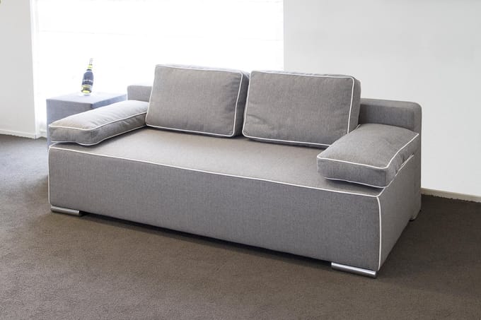 Morgenn Slaapbank Basic - Bedbank - Logeerbank - 100x200 cm - Grijs