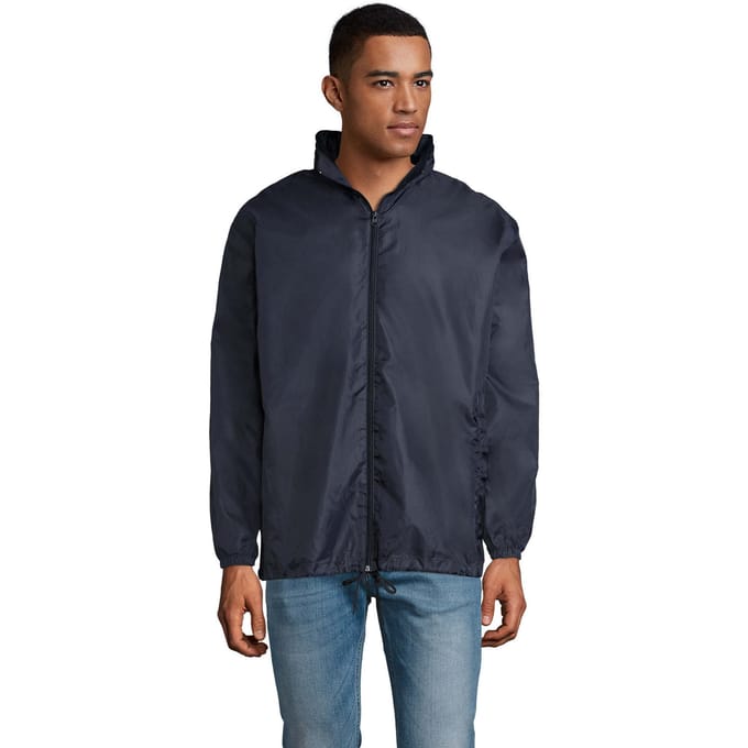 SOLS Unisex windjack met shift voor volwassenen (Franse marine)