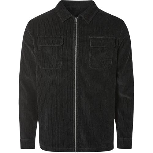 LIVERGY Corduroy heren jas (Zwart, S (44-46))