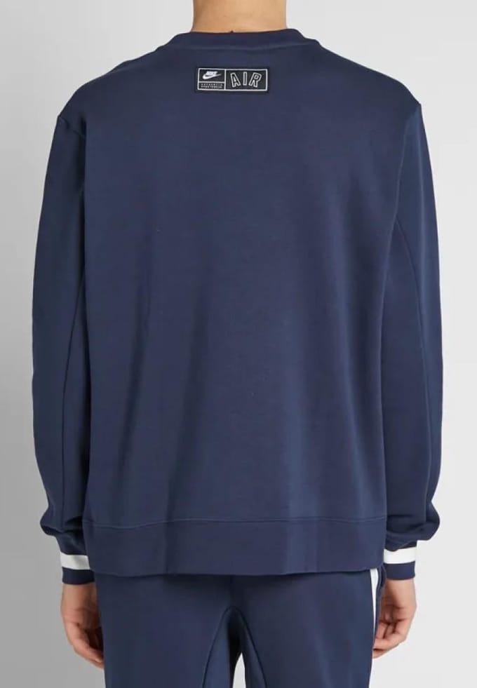 Nike Air Fleece Crew Sweatshirt in Navy