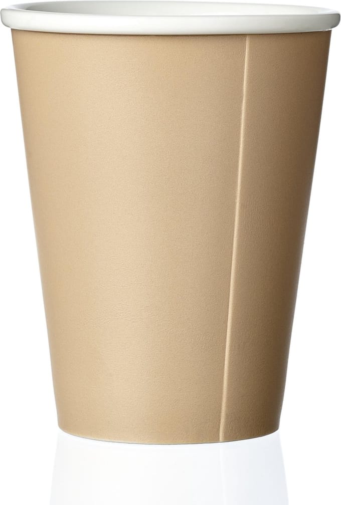 Viva Scandinavia Anytime Andy Papercup Thee - Porselein - 320 ml - Warm sand