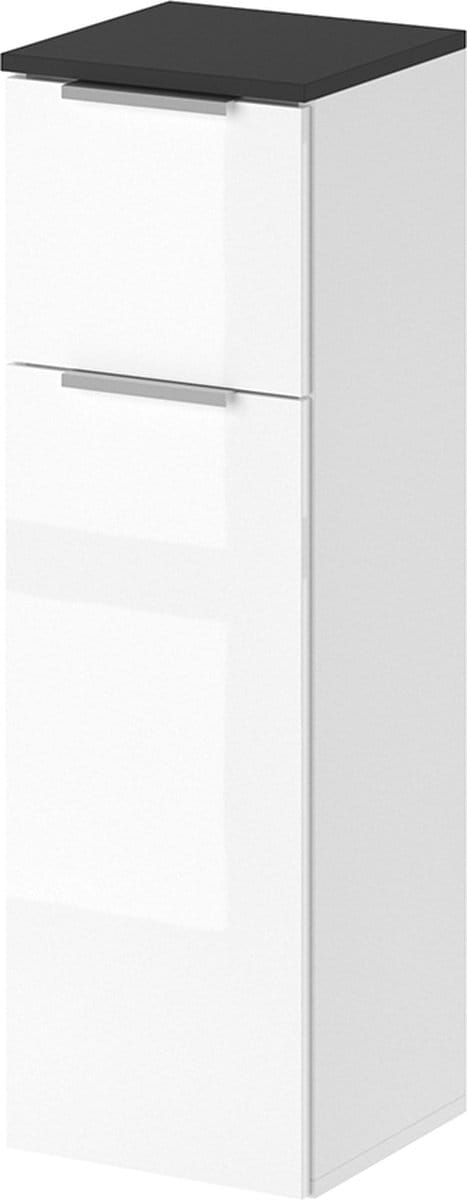 Vicco Otis Halfhoge kast – 30 x 95 cm Wit Hoogglans