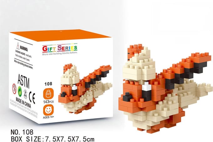 DW4Trading Nanoblocks Miniblocks 33 - Bouwset stenen - 108 stuks - Compatibel met grote merken