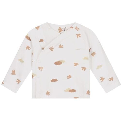 Prénatal newborn overslagshirt Ivory White 44 unisex