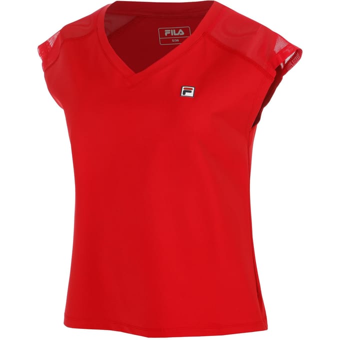 Fila Maria T-shirt Dames-rood