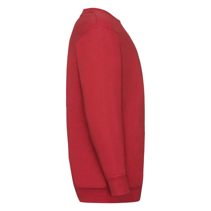Fruit of the Loom - Kinder Classic Set-In Sweater - Rood - 122-128