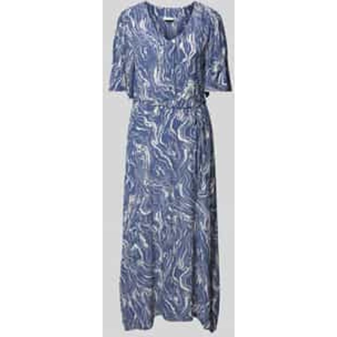 Maxi-jurk met strikceintuur, model 'arona'