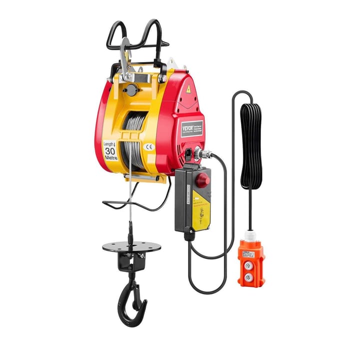 Treuil Treuil Électrique Portable 2-en-1 1100LBS Télécommande Filaire/Sans Fil