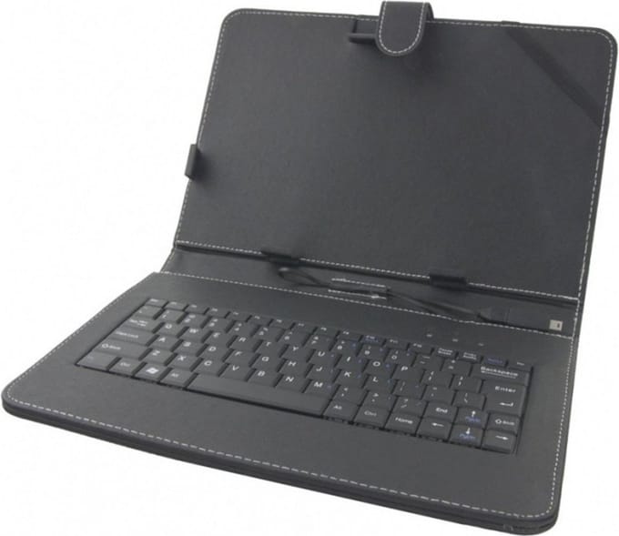 Esperanza CASE WITH KEYBOARD FOR 10.1" TABLETS MADERA EK125 - Keyboard and folio case - Zwart