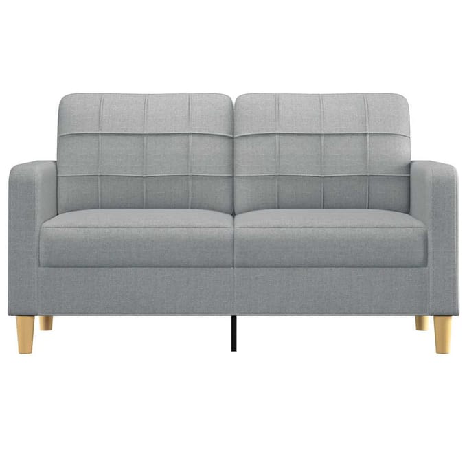 Vidaxl Bank 2-Persoons, Lichtgrijs, 140 Cm, Bekleed met Stof