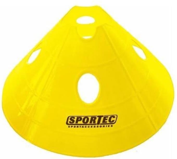 Sportec Afbakenbollen Prof Groot Soft Plastic 10 Stuks Geel