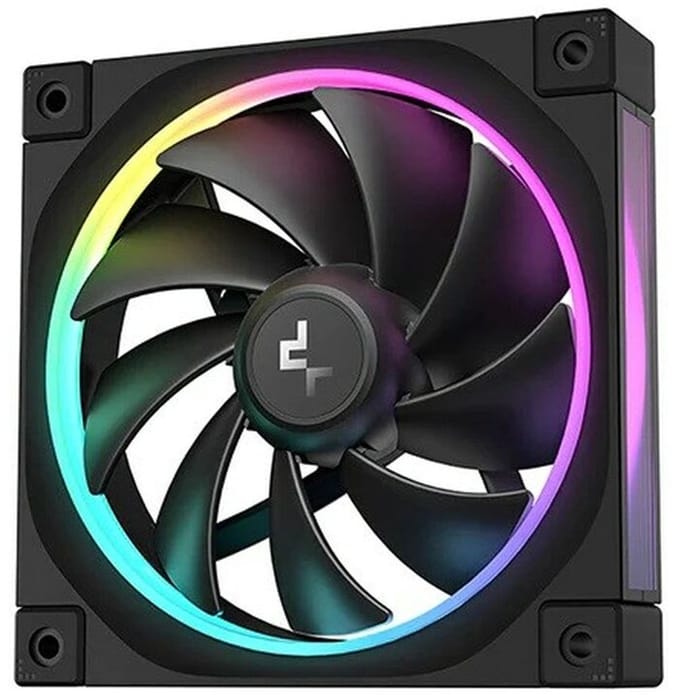 DeepCool FL12R - Case ventilator - 120mm - Zwart met RGB-licht - 34 dBA