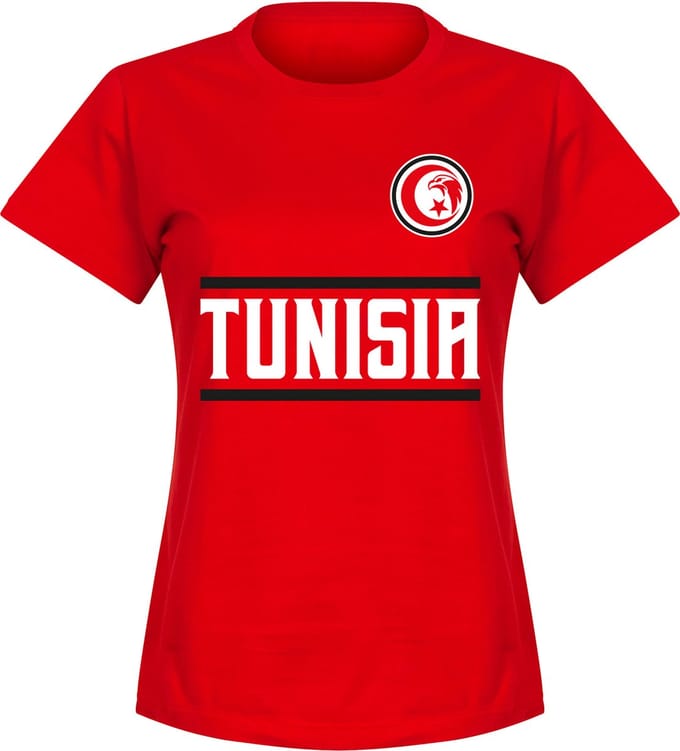 Tunesië Team T-Shirt - Rood - Dames - M