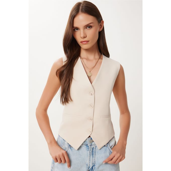 Crop Knop Vest