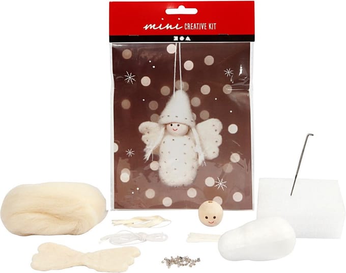 Creative mini kit, engel, H: 10 cm, 1 doos