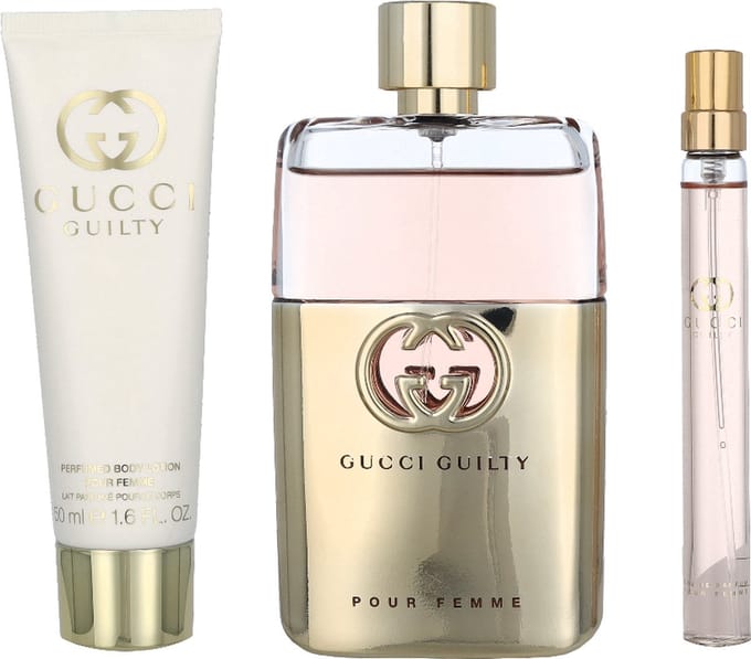 Gucci Guilty 90ml Eau de Parfum 50ml Body Lotion 10ml EDP