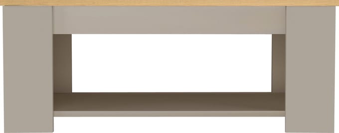 Emerald-Salontafel - 1-plank - Eiken/CrÃƒÂ¨me