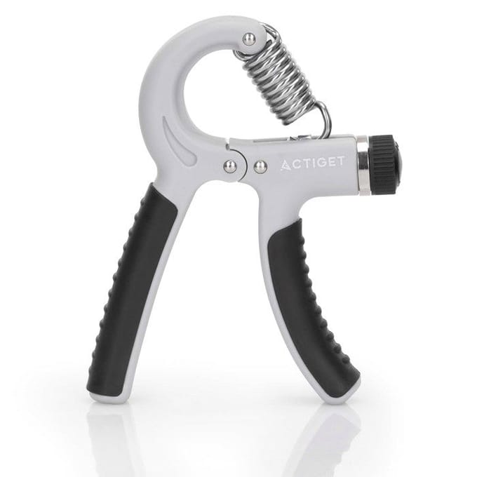 Actiget® Handtrainer | Handknijper | Verstelbaar | Grijs/Zwart | 20-50 Kg