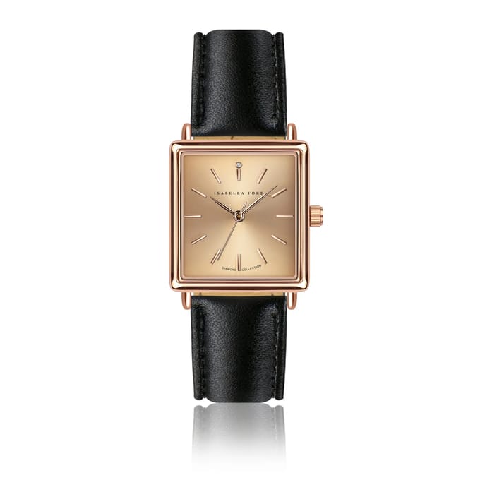 Lederen horloge voor vrouwen Isabella Ford Adeline
