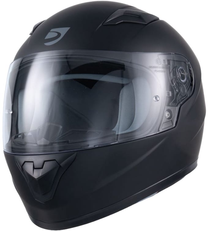 MOTOBLOUZ ORION KIND Integraalhelm - ECE 22.06 gekeurde Helm Scooter, Motor & Brommer - Heren & Dames - Zwarte mat - YXL