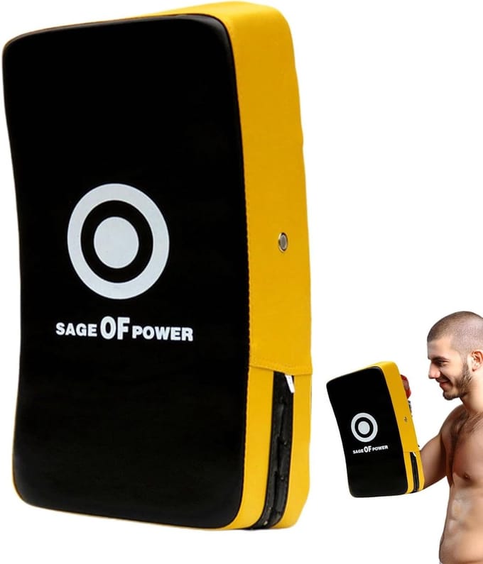 Boksen Trainingspad - Ponskussen Arm - Vechtsport Training - Gebogen Ontwerp - 40 cm - Blauw