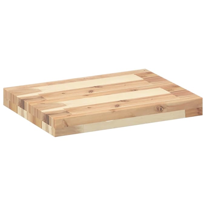vidaXL - Wandschap - zwevend - 40x30x4 - cm - onbehandeld - massief - acaciahout