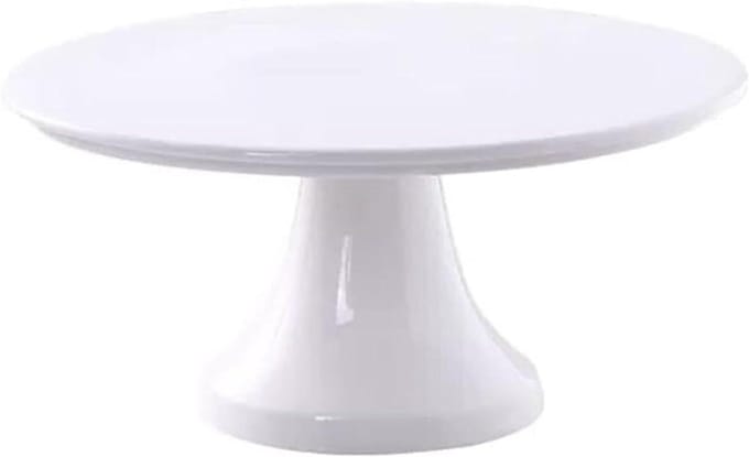 Taartplateau - Dessert standaard - High tea - Keramiek - 20-29 cm - Wit